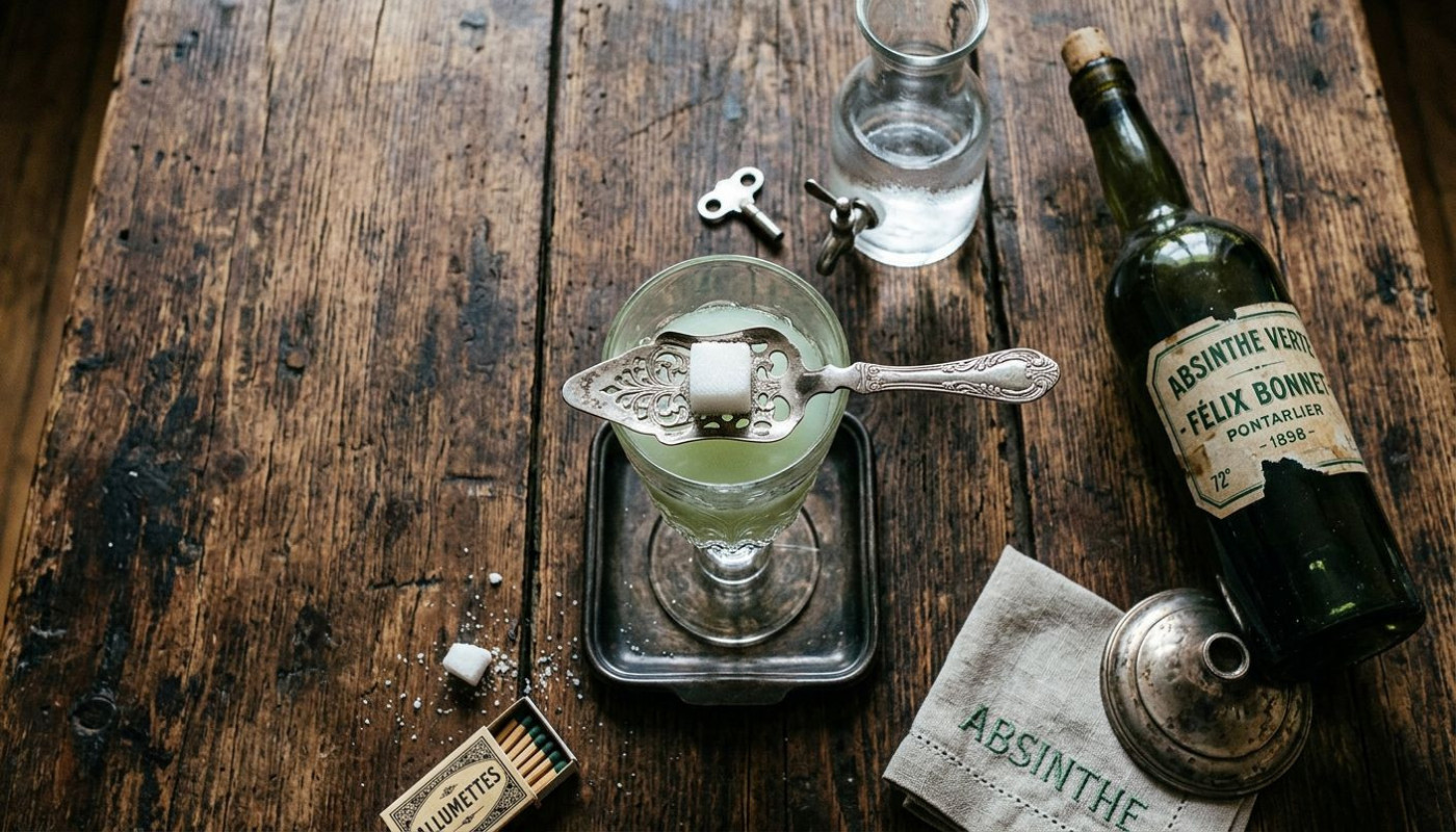 Die Rolle von Zubehör bei der Absinthe-Degustation